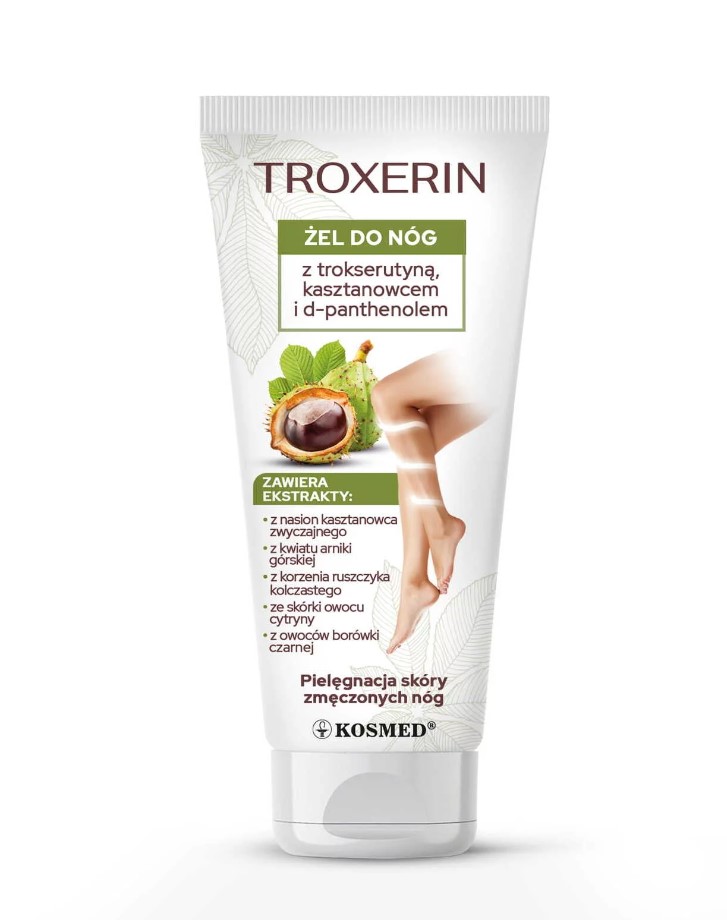 Troxerin 200g гел за крака с troxerutin, d-panthenol и конски кестен