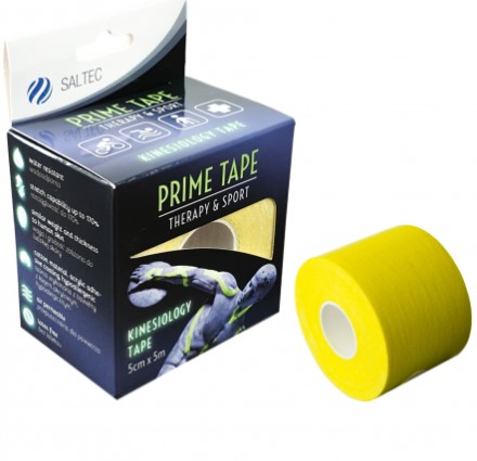 Кинезитерапевтична лента 5 см * 5 м 1 бр. жълта