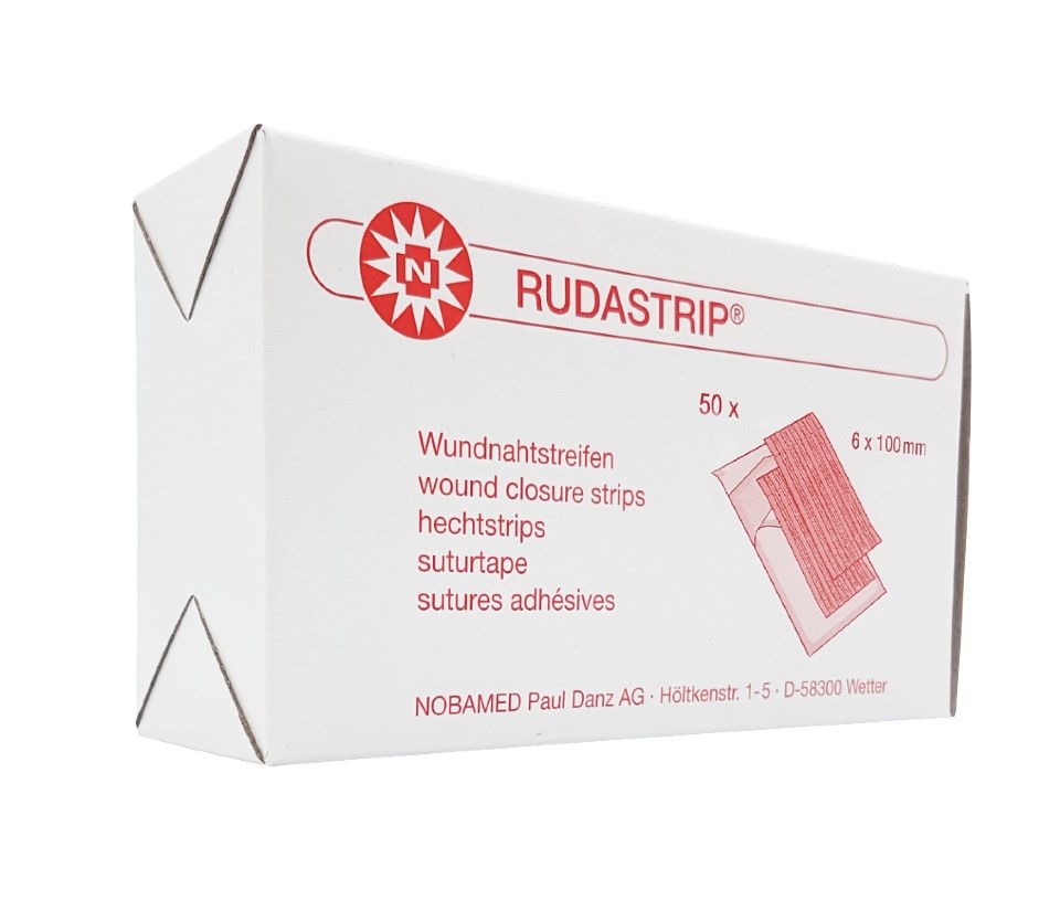 Ленти за затваряне на рани Rudastrip 6mm* 100mm 10pcs