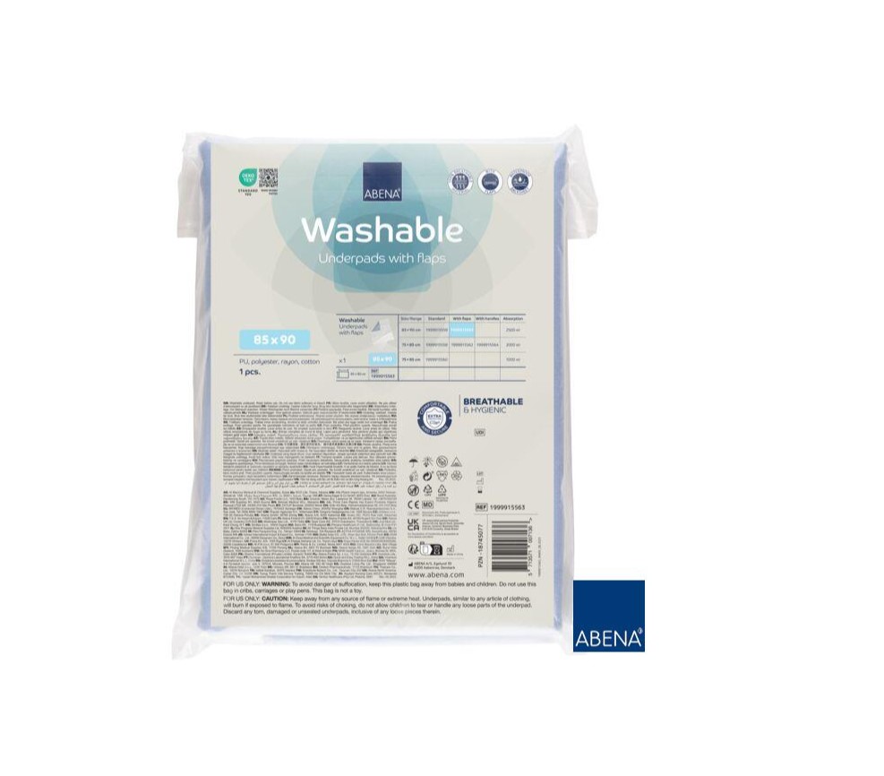 Защитна подложка за многократна употреба 90x85cm 1бр. с раздели ABENA