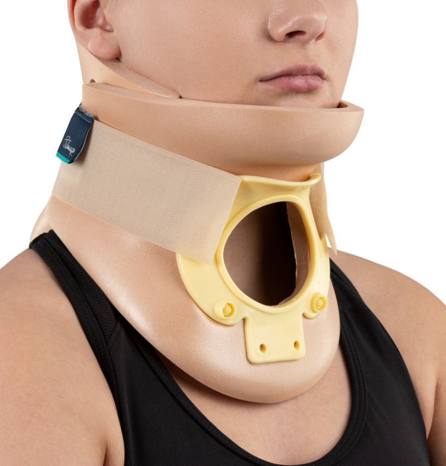 Филаделфия L-тип стабилизираща яка с отвор за трахеотомия