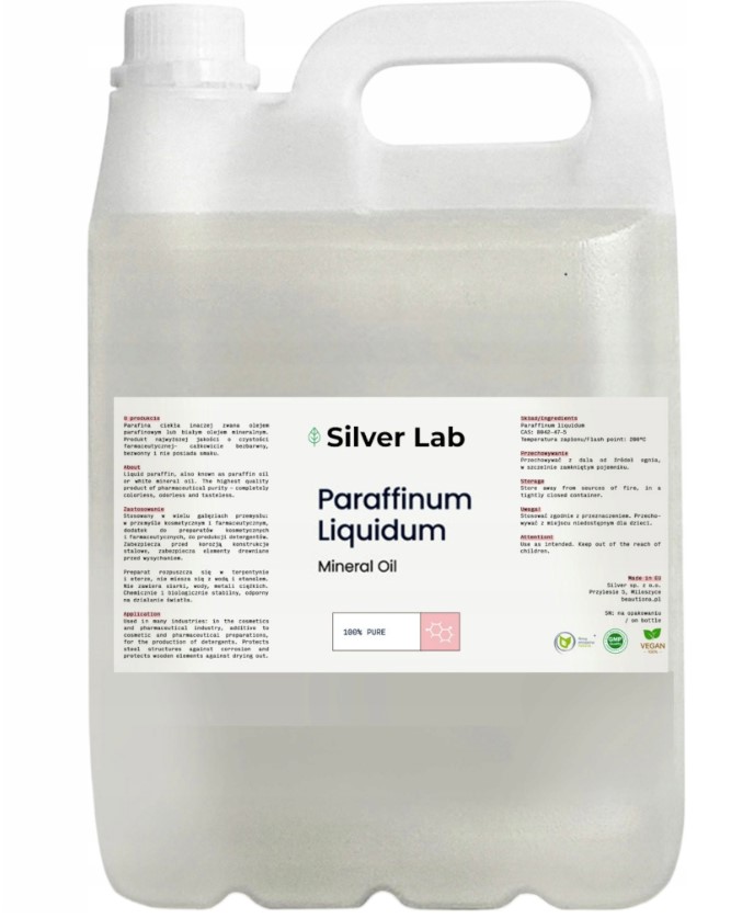Течно парафиново масло 5L Silver Lab Paraffinum Liquidum