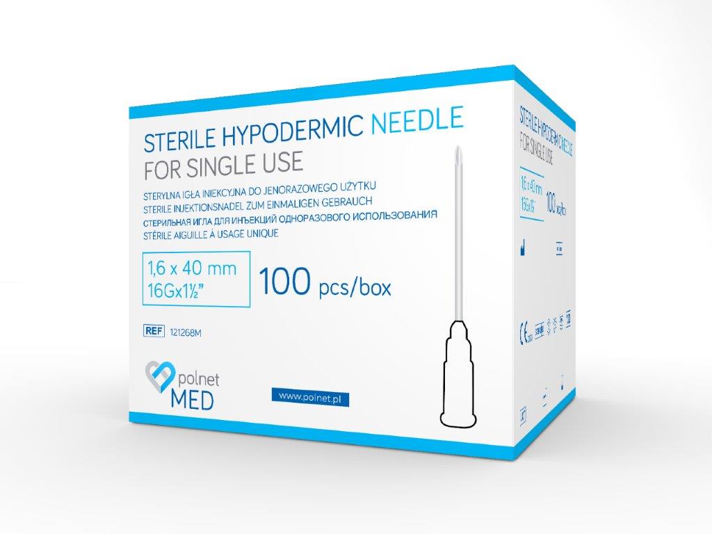 Игли j.u. POLnet-MED 1.6 x 40mm 100бр