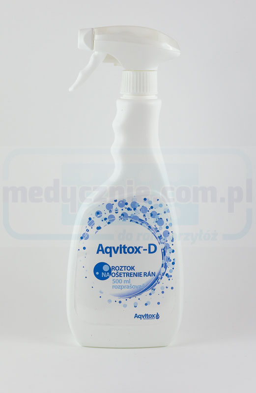 Aqvitox 500ml с пулверизатор за почистване и дезинфекция на рани