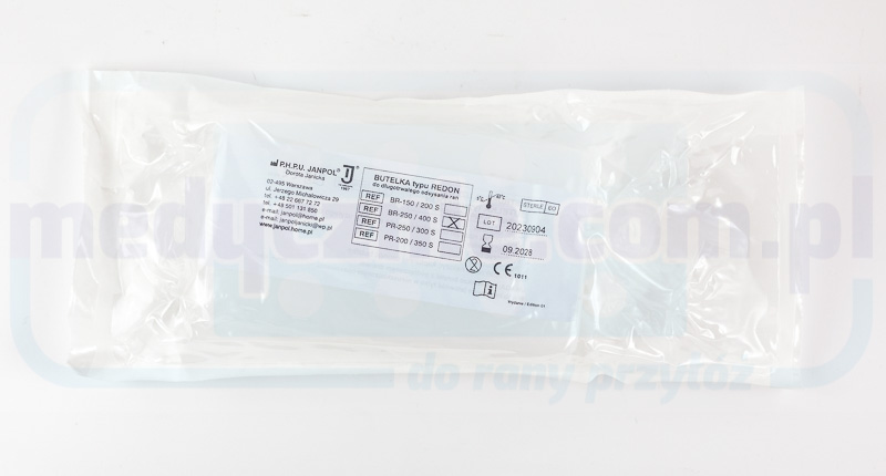 Бутилка за аспирация на рани REDON с дълъг живот, стерилна, 400 ml