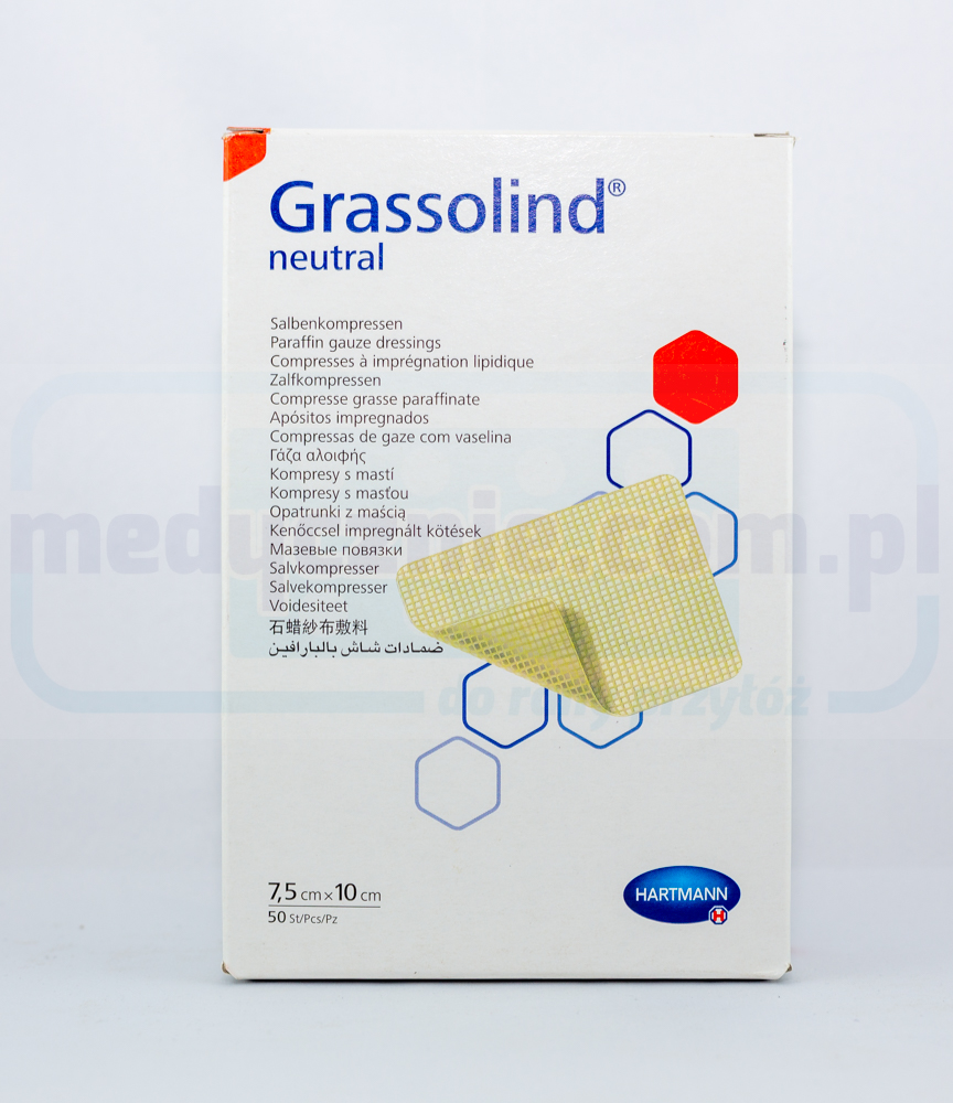 Grassolind 7.5*10cm изгаряне превръзка 1бр