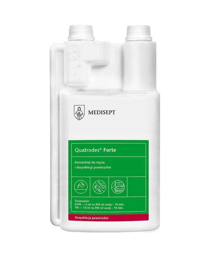 Quatrodes Forte 1L Почистване и дезинфекция на повърхности
