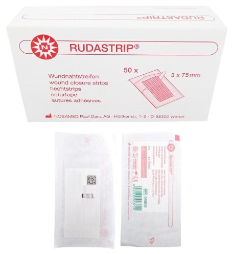 Ленти за затваряне на рани Rudastrip 3mm* 75mm 5pcs