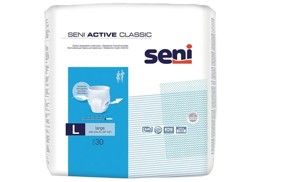 Seni Active Classic абсорбиращи гащи LARGE 30бр. - Изображение 4