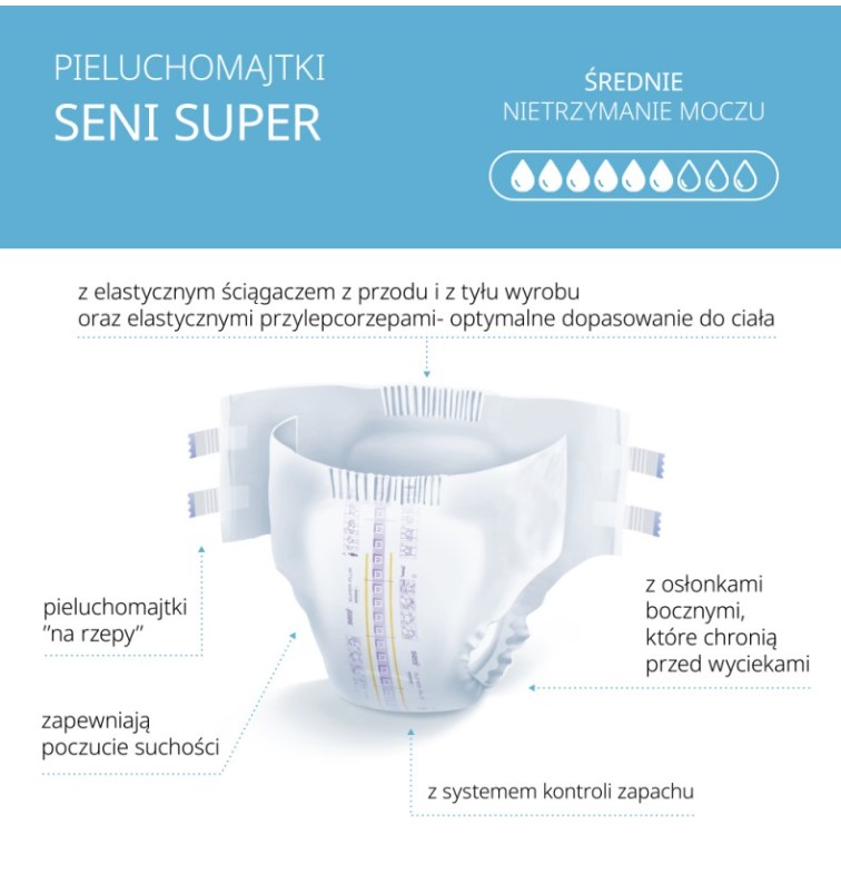 Super Seni пелени за възрастни SMALL 30 бр.