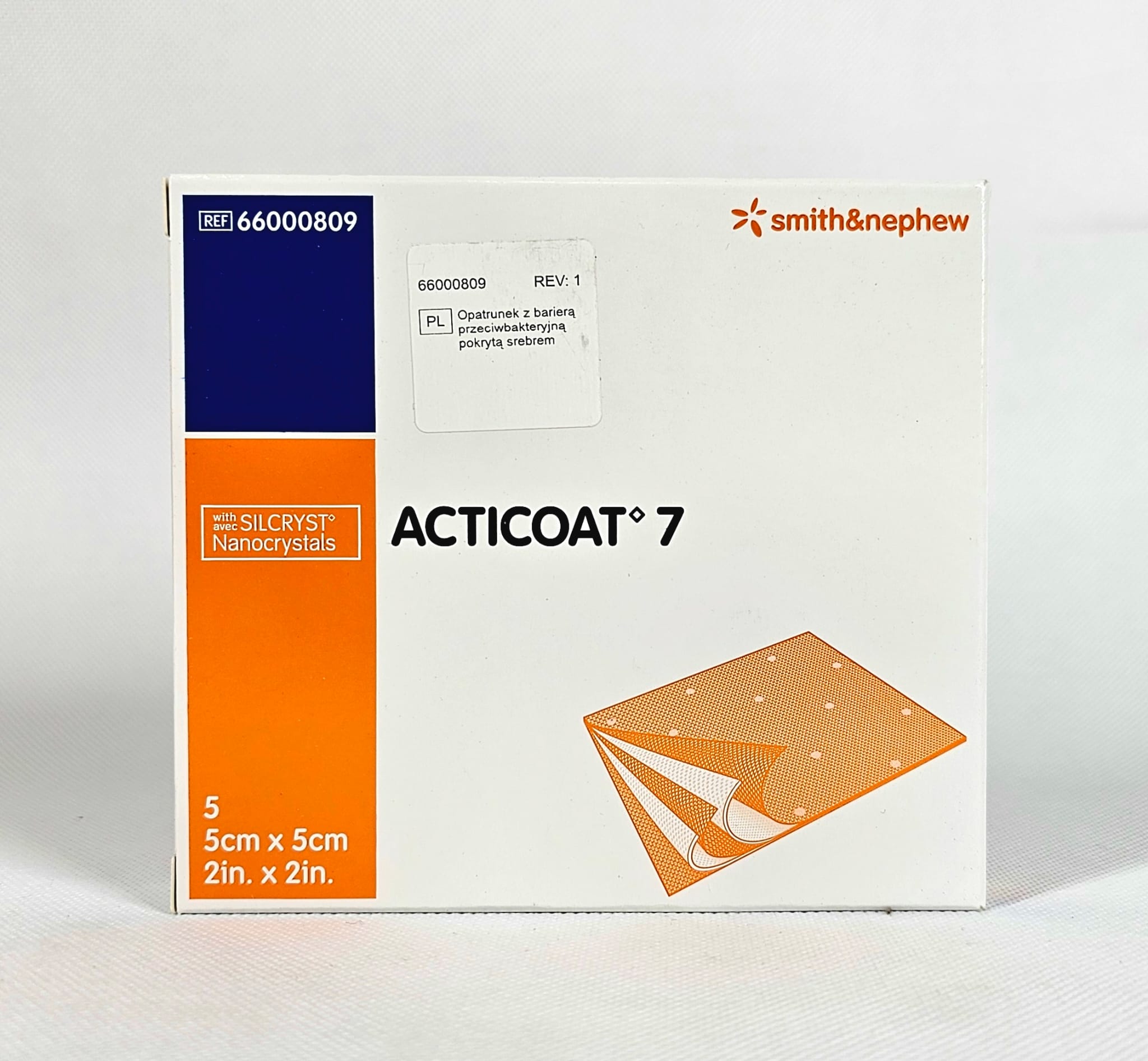 Acticoat 5* 5cm 1бр. антимикробна превръзка с нанокристално сребро