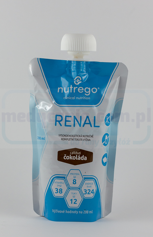 Nutrego Renal 200ml шоколад хиперкалоричен с намалено съдържание на електролити 1бр.