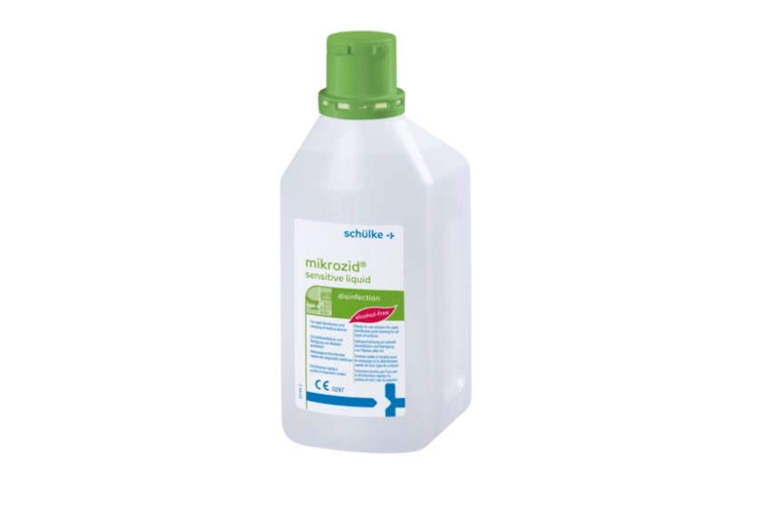 Mikrozid sensitive liquid 1L Бърз дезинфектант без алкохол за повърхности, оборудване и медицински консумативи