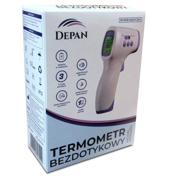 Безконтактен инфрачервен термометър DEPAN 01004011 - Изображение 4