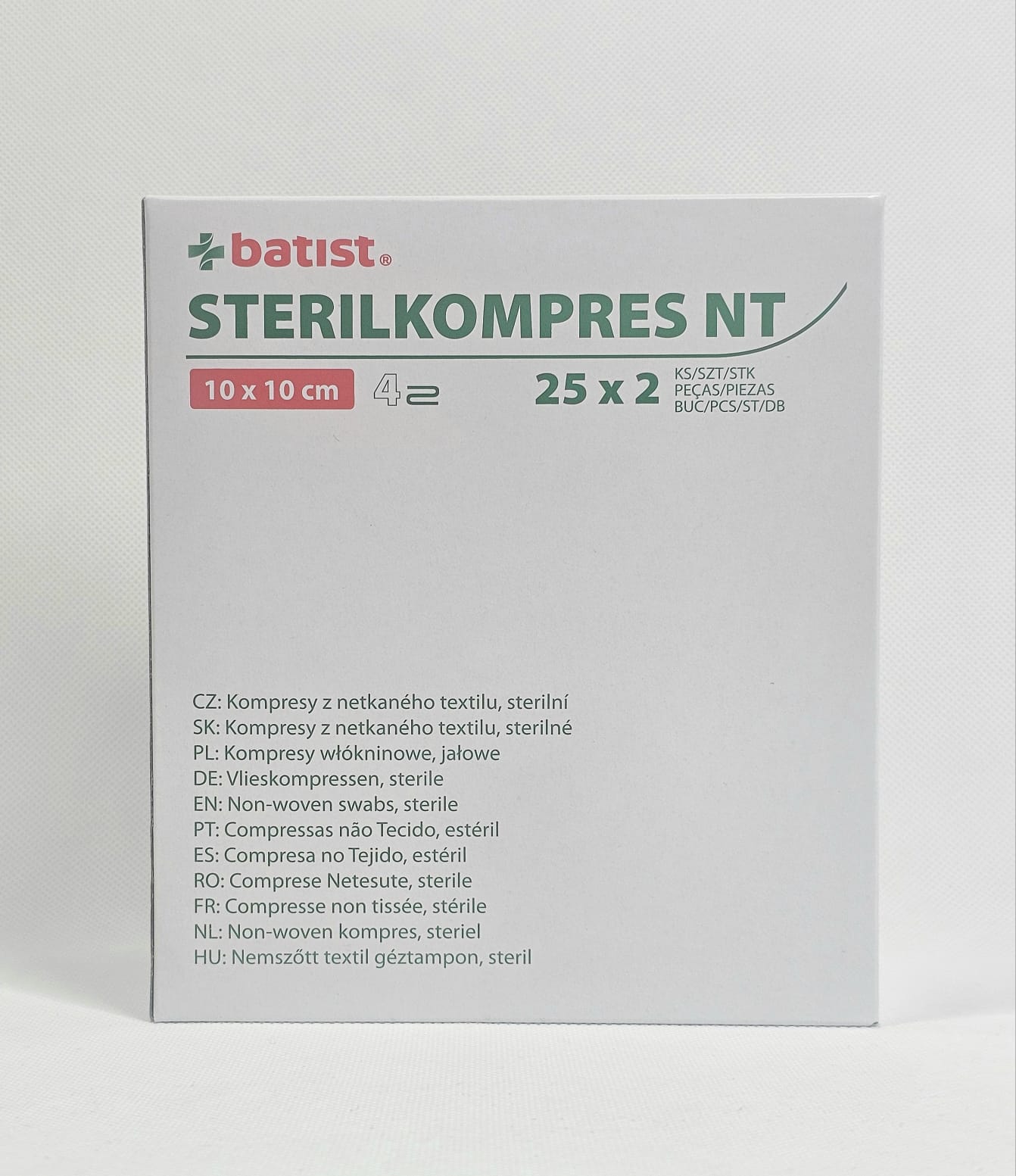 Нетъкан стерилен компрес 4W 10*10cm a'2pcs-25pcs