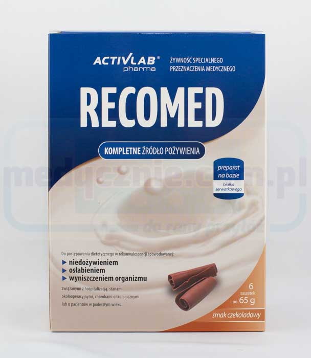 Хранителен коктейл RecoMed 6x65g шоколад