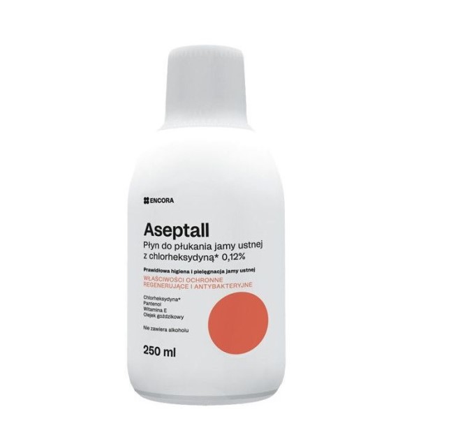 Aseptall вода за уста 2x250ml с хлорхексидин 0,12%