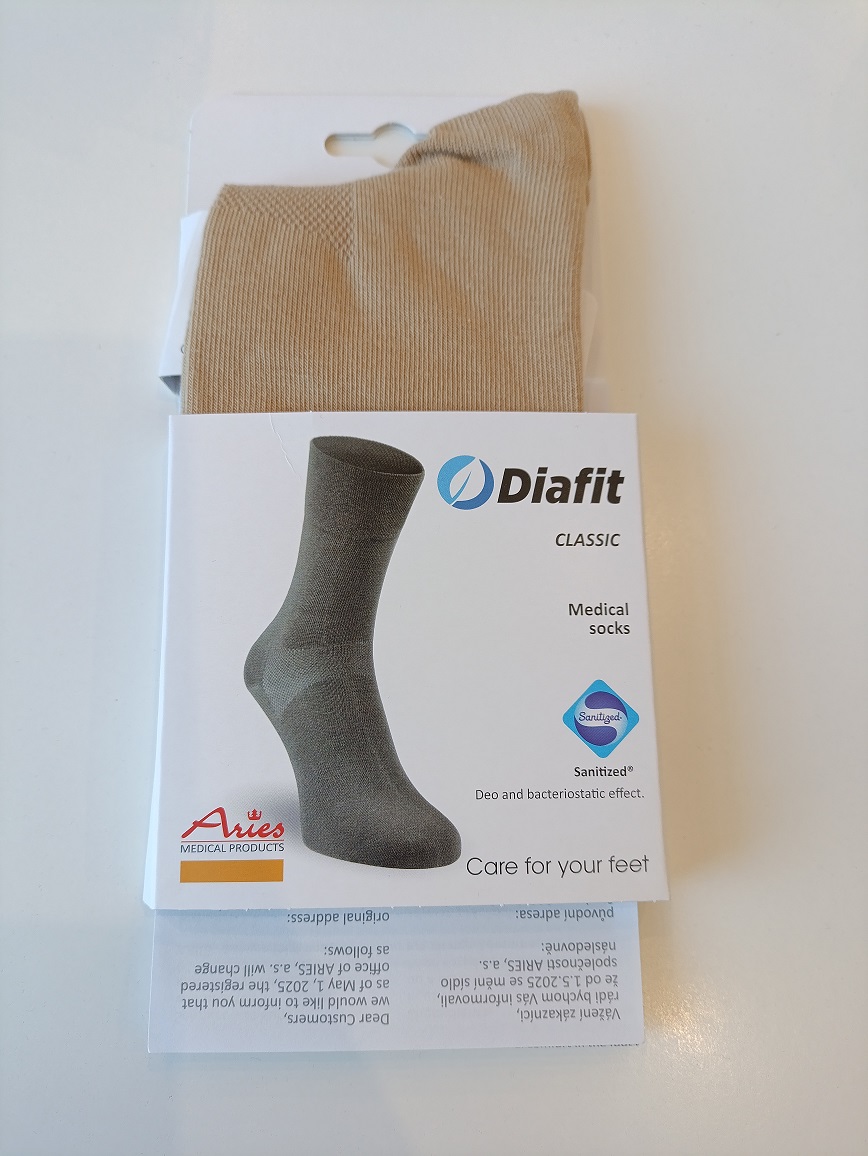 Avicenum DiaFit CLASSIC размер 36-39 чифт 8002 кафяви диабетни чорапи