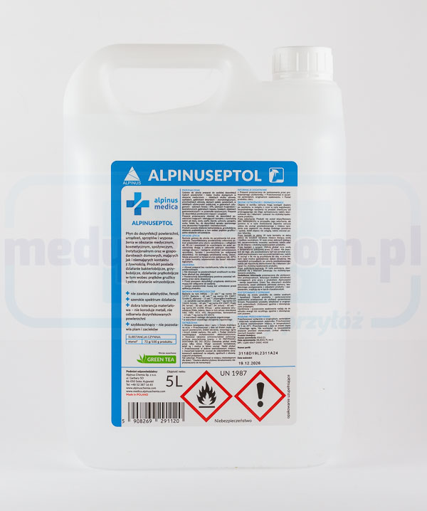 Alpinuseptol Зелен чай 5L за дезинфекция на повърхности