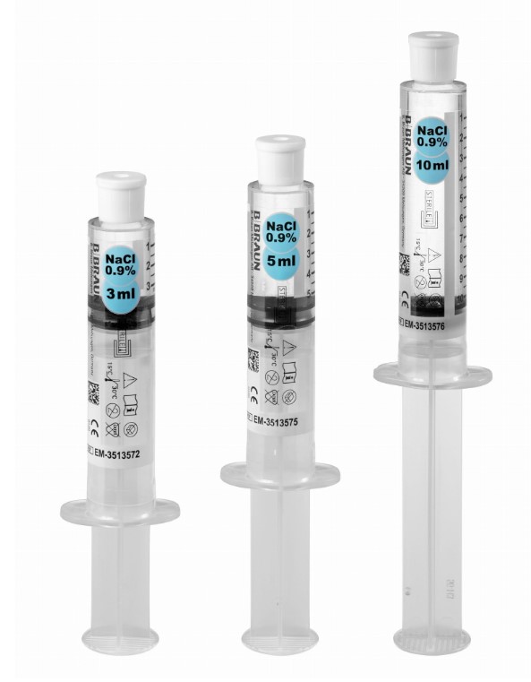 NaCL физиологичен разтвор в спринцовка от 10ml 1бр Omniflush