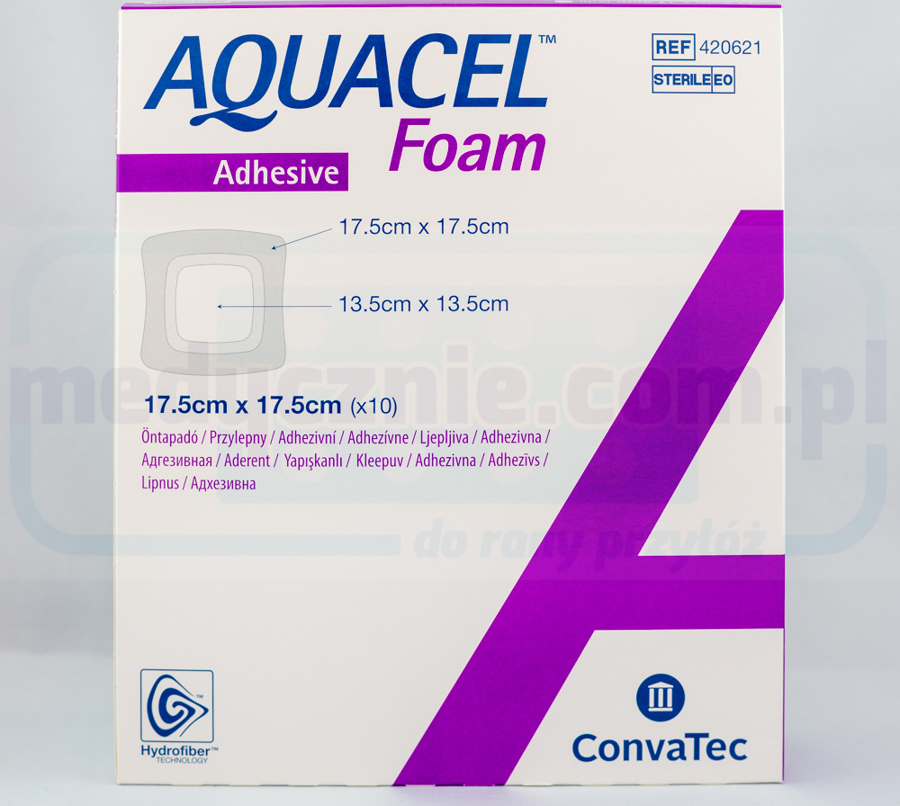 Aquacel пяна лепило 17.5 * 17.5cm многослойна пяна превръзка 1бр