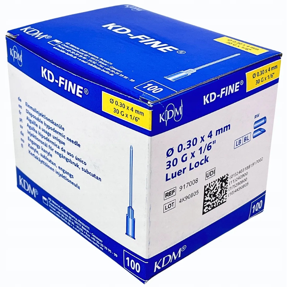 Игли j.u. 0.30*4 100бр KD-FINE за МЕЗОТЕРАПИЯ