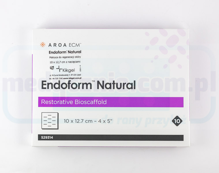 Endoform 10 x 12.7cm - естествена кожна матрица с колаген и ECM макромолекули 1бр.