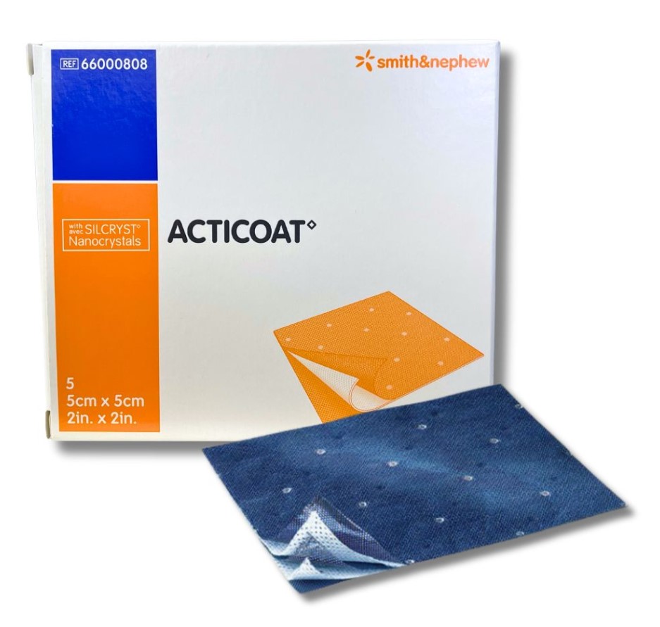Acticoat 5* 5cm 1бр. антимикробна превръзка с нанокристално сребро - Изображение 2