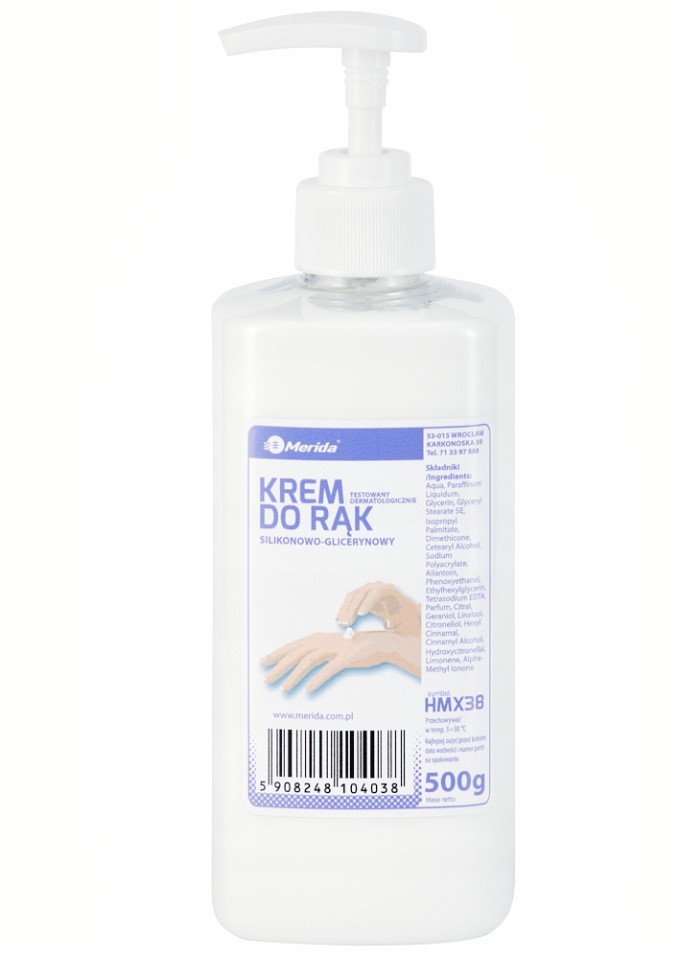 Merida крем за защита на ръцете 500ml с помпа