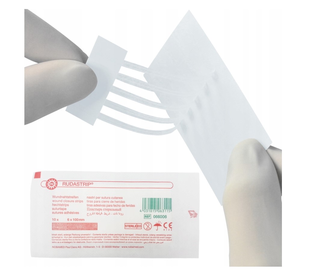 Ленти за затваряне на рани Rudastrip 6mm* 100mm 10pcs - Изображение 2