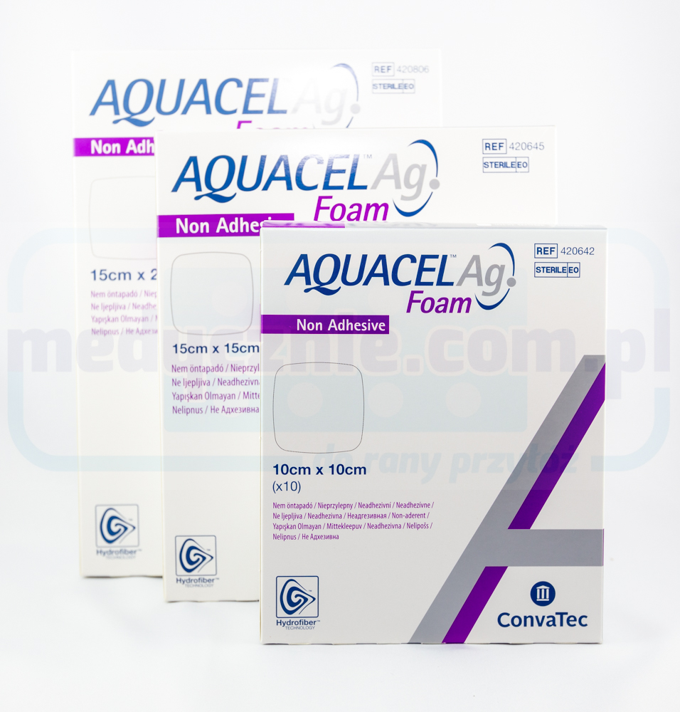 Aquacel Foam Ag Non Adhesive 10*10cm многопластова пенопластова превръзка 1бр. - Изображение 2
