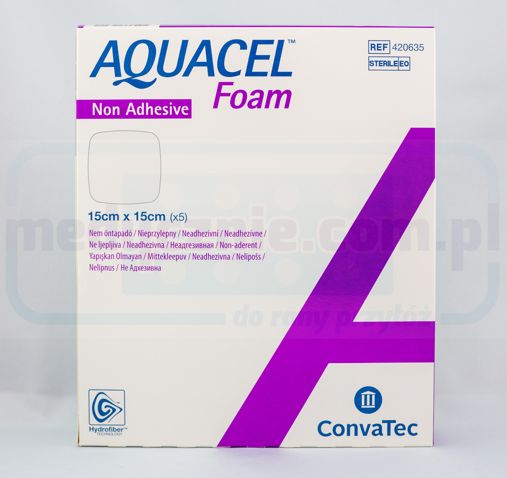Aquacel пяна без лепило 15*15cm многопластова пяна превръзка 1бр