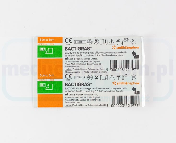 Бактиграс 5*5cm парафинова превръзка 1бр - Изображение 4