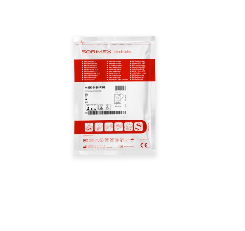 ЕКГ електроди EK-S 60 PSG 24H holter 50pcs
