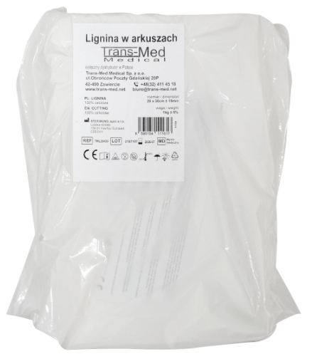 Лигнин - лист 20*30см 1кг бял