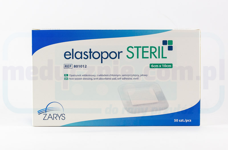 Превръзка с абсорбираща вложка ELASTOPOR Steril 6* 10см 25 бр.
