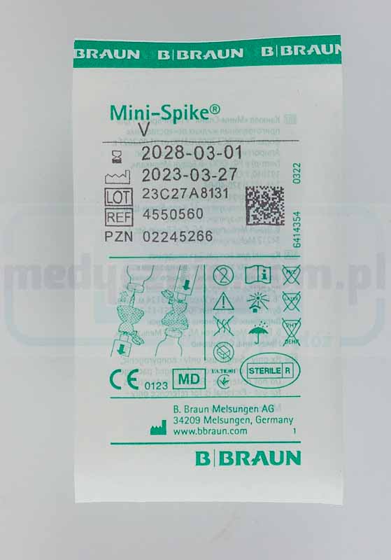Устройство за събиране и инжектиране на лекарства Braun MINI-SPIKE V - Изображение 2