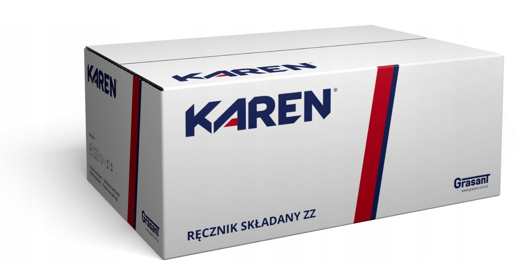 Сгъваема кърпа ZZ 25*20 см бяла 1бр (а'150бр) - Изображение 2