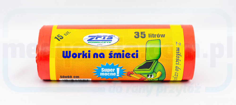 Торби за боклук 35L 15pcs червени